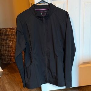 Healing hands scrub Black Jacket